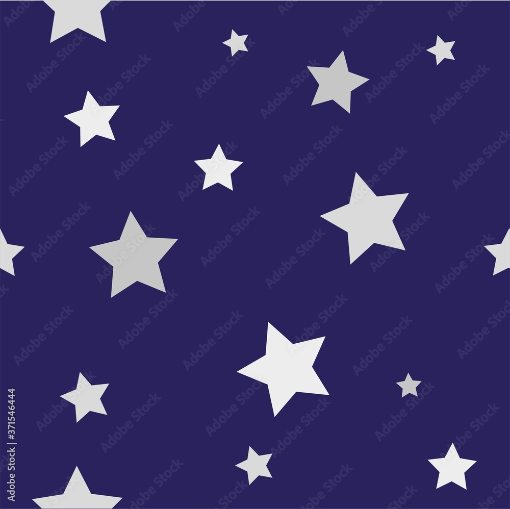 Seamless geometric pattern with stars in grayscale on a blue background for fabric and Wallpaper, banner, cover. Seamless geometric pattern with stars in grayscale on a blue background for fabric and Wallpaper, banner, cover.