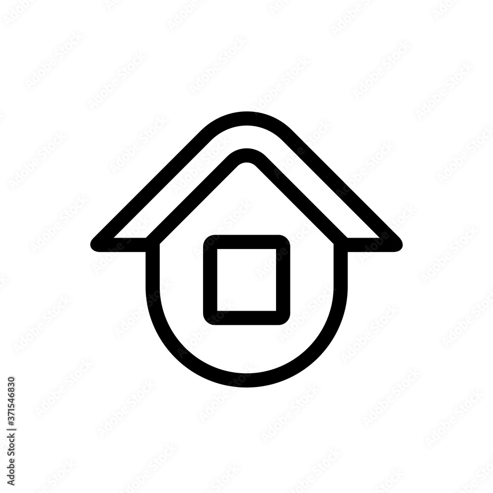 House or home icon design, line art style vector illustration House or home icon design, line art style vector illustration