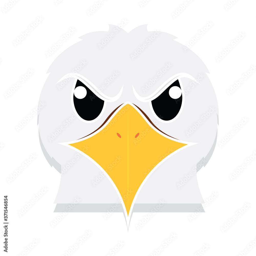 Eagle head cartoon
