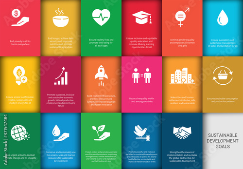 Sustainable Development Goals. Icons Set