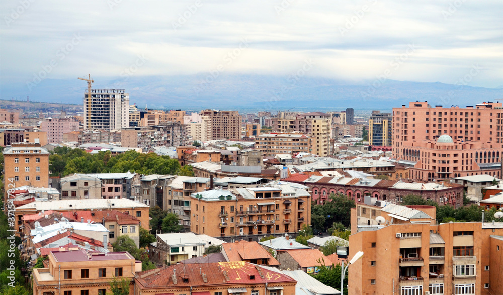 Yerevan View from The Cascade