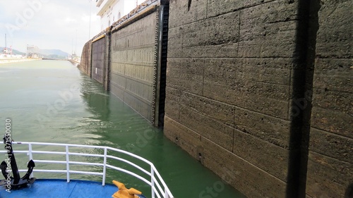 going thru the Panama canal Locks