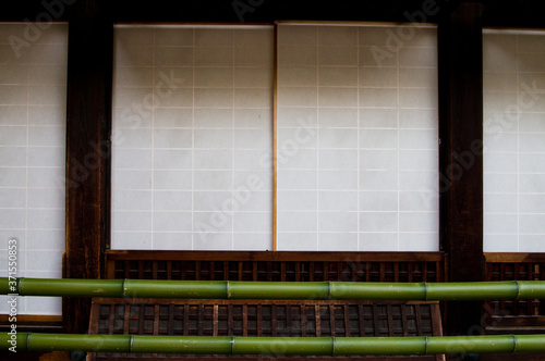There is a shoji in a Japanese house.