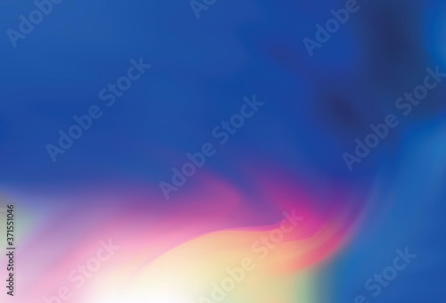 Light Blue, Yellow vector blurred background.