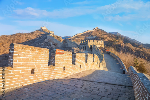 The Great wall of China at Badaling Site in Beijing  China