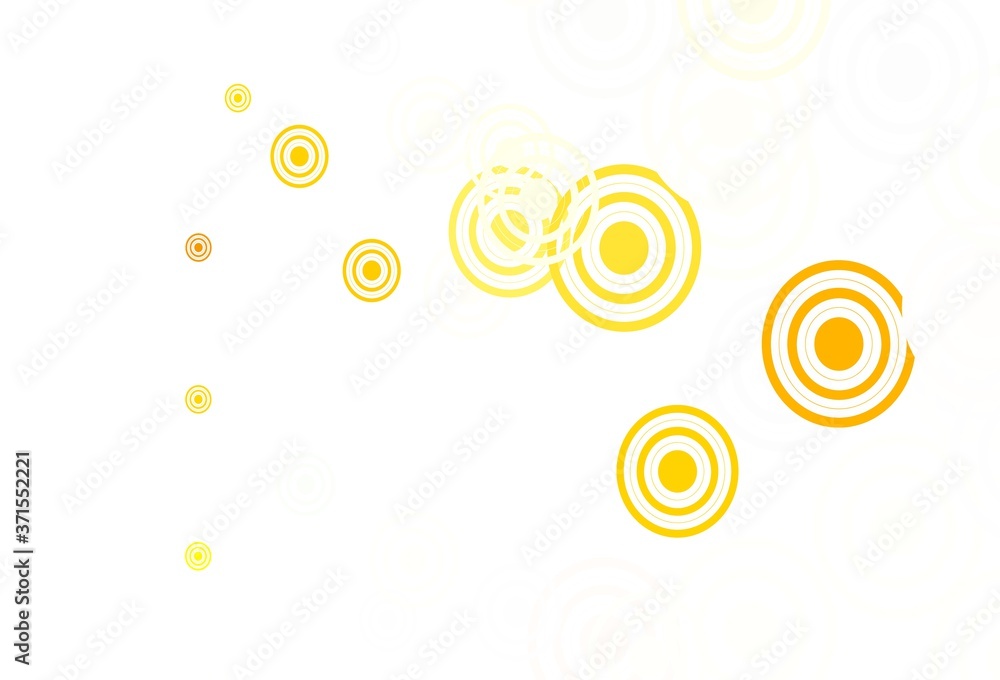 Light Green, Yellow vector background with circles, curves. Light Green, Yellow vector background with circles, curves.