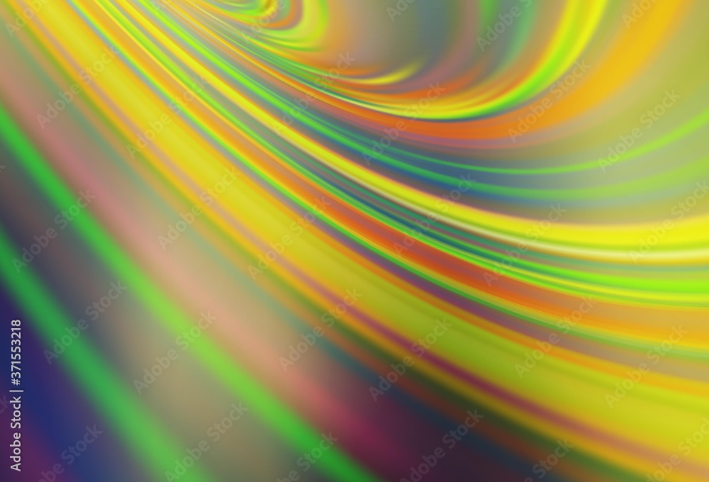 Obraz premium Light Green, Yellow vector blurred bright pattern.