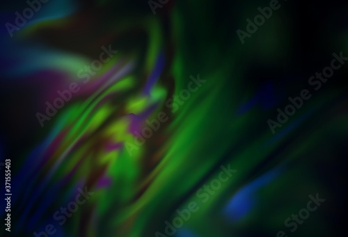 Dark Green vector colorful abstract background. A completely new colored illustration in blur style. Elegant background for a brand book.