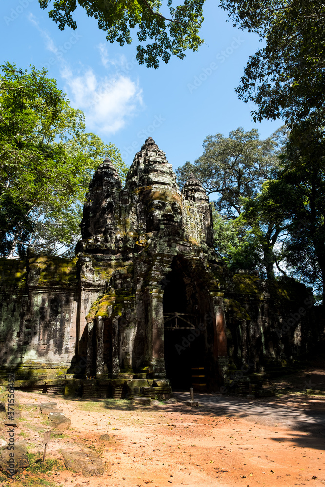 On the arch of Angkor Thom On the arch of Angkor Thom
