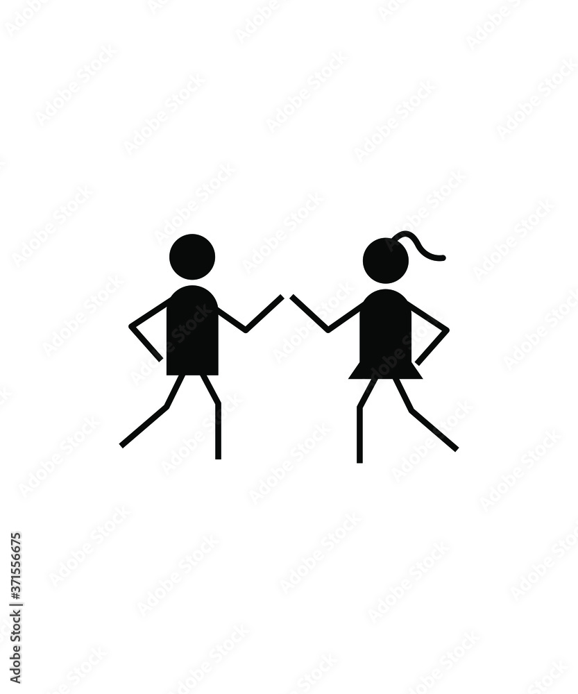 girl and boy icon,vector best flat icon. girl and boy icon,vector best flat icon.