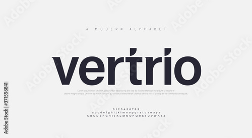 Abstract modern urban alphabet fonts. Typography sport, technology, fashion, digital, future creative logo font. vector illustration photo