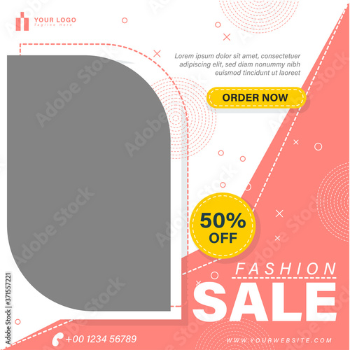 Fashion style social media template