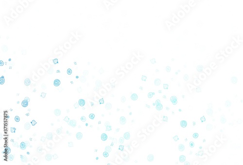 Light BLUE vector template with organic meal. © smaria2015