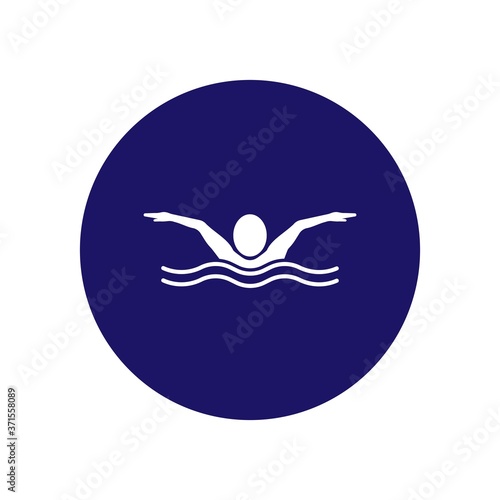 Swimming sport logo