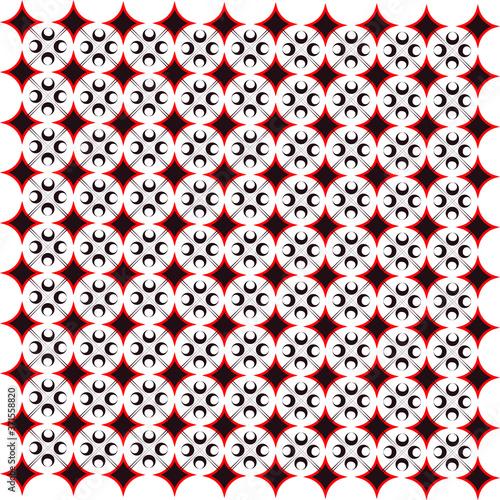 Seamless vector Royal pattern background. The repetition of dark pattern texture. Vector illustration, flower pattern.
