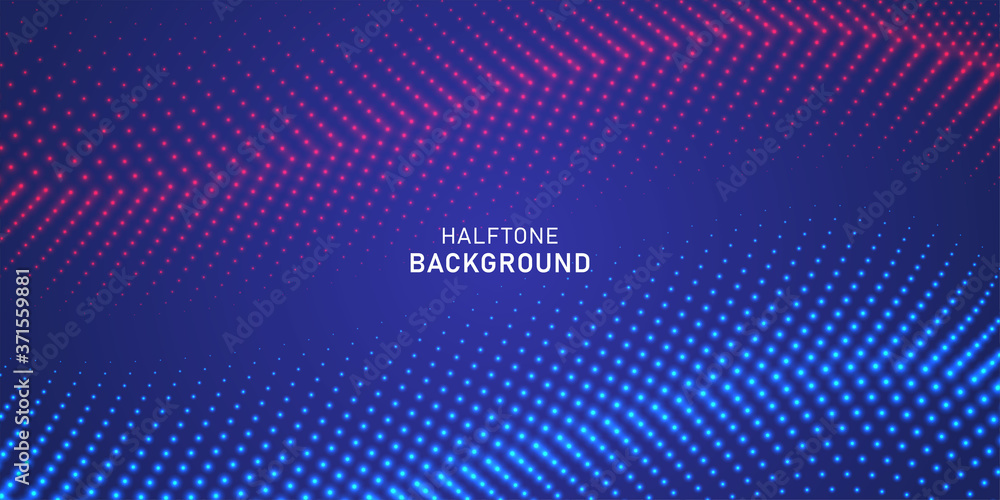 Abstract digital wave particle on blue background Abstract digital wave particle on blue background