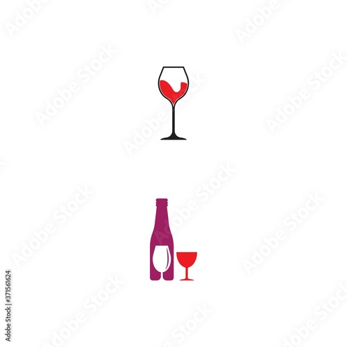 Wine Logo Template vector illustrtion