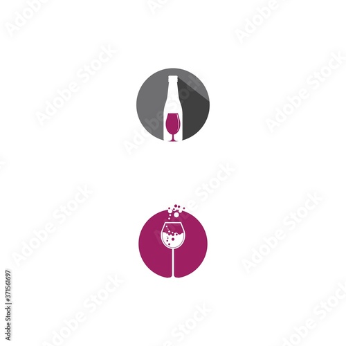 Wine Logo Template vector illustrtion