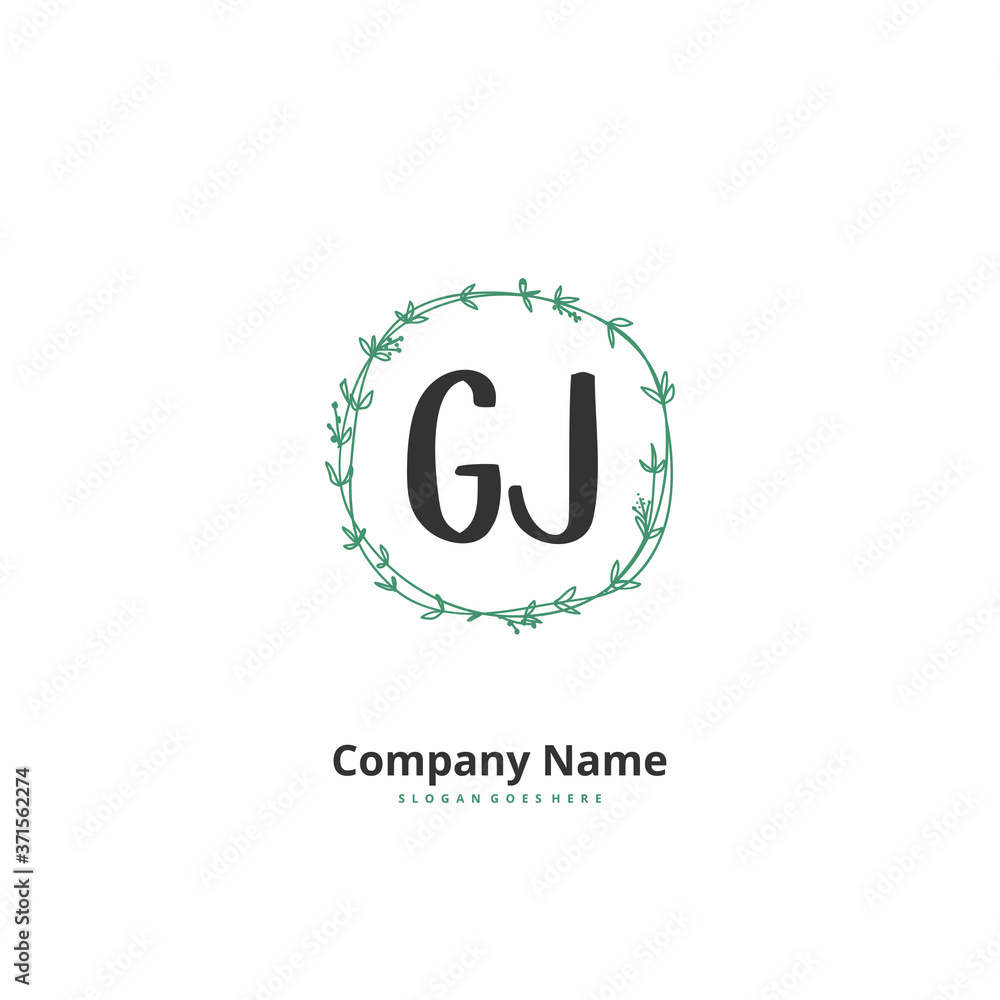 G J GJ Initial handwriting and signature logo design with circle. Beautiful design handwritten logo for fashion, team, wedding, luxury logo. G J GJ Initial handwriting and signature logo design with circle. Beautiful design handwritten logo for fashion, team, wedding, luxury logo.