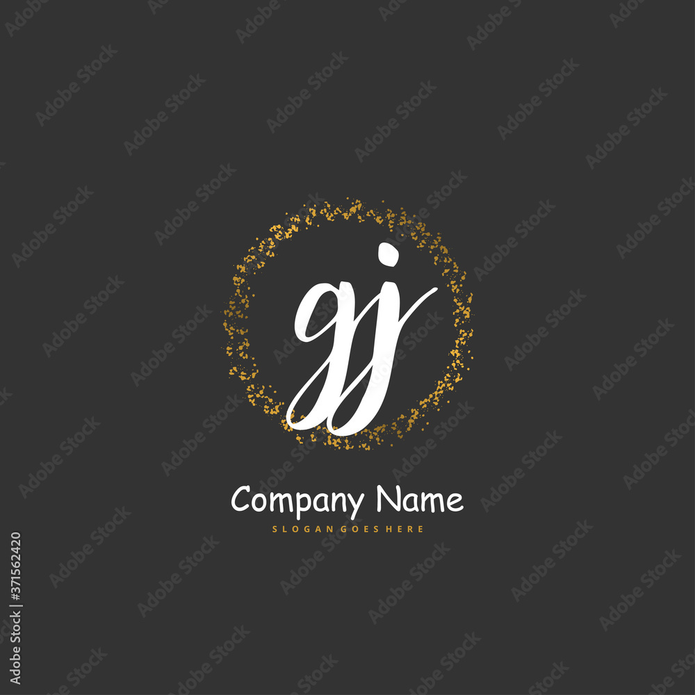 G J GJ Initial handwriting and signature logo design with circle. Beautiful design handwritten logo for fashion, team, wedding, luxury logo. G J GJ Initial handwriting and signature logo design with circle. Beautiful design handwritten logo for fashion, team, wedding, luxury logo.