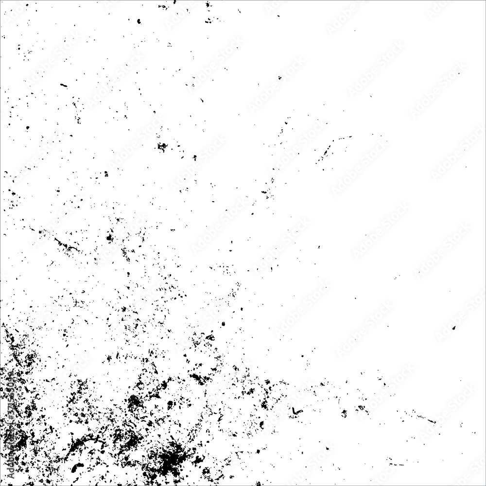 vector black and white dot ink splats background.