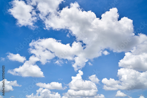 beautiful blue sky and cloud