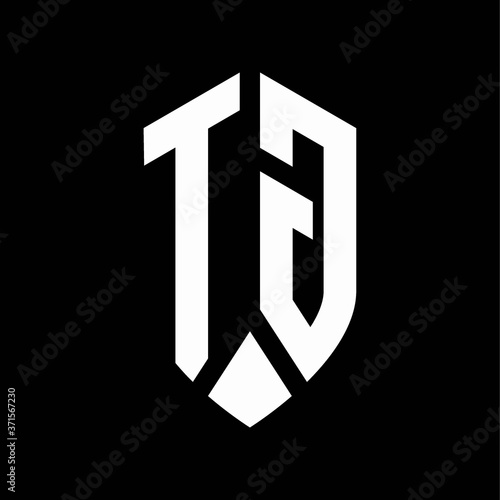 tg logo monogram with emblem shield style design template