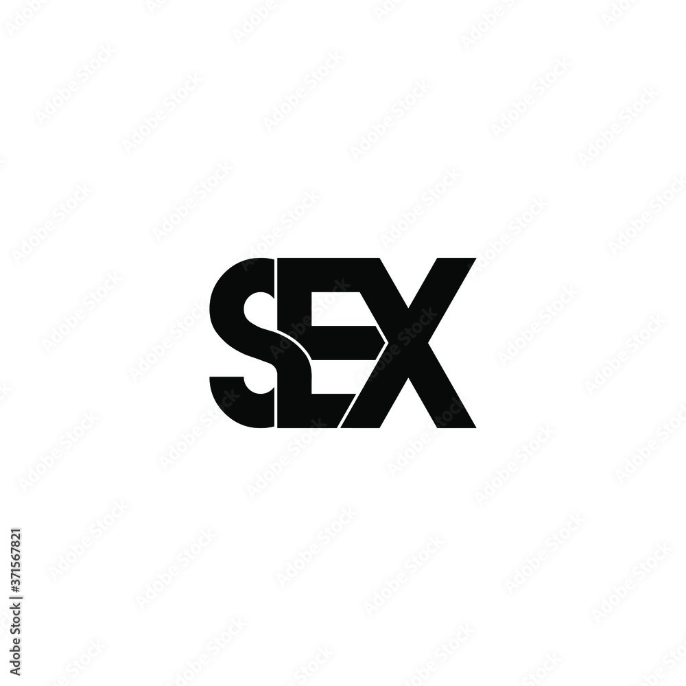 sex letter original monogram logo design sex letter original monogram logo design