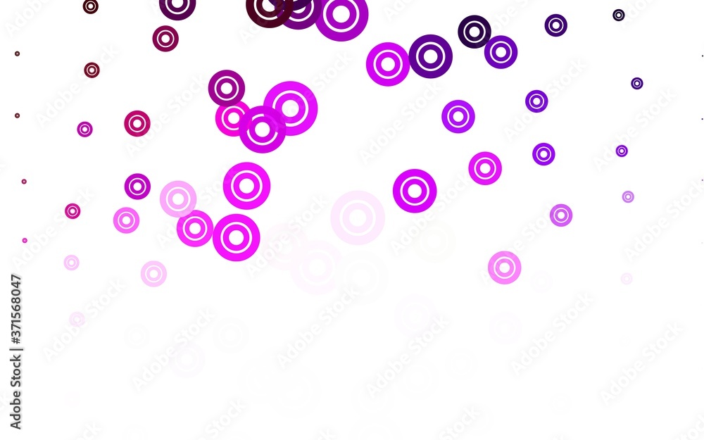 Light Pink vector backdrop with dots. Light Pink vector backdrop with dots.