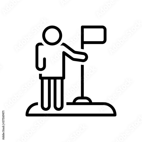 Black line  icon for citizen