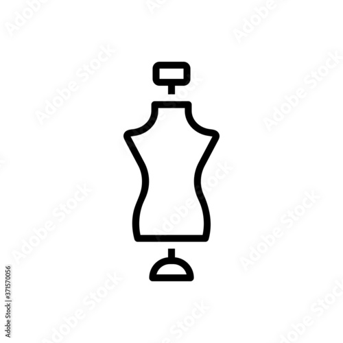Black line  icon for model