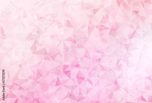 Light Pink vector triangle mosaic background.