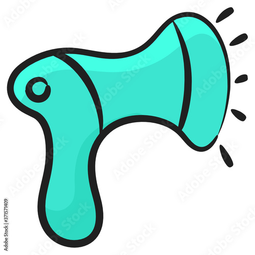
Icon of hairdryer flat vector design, hairstyling tool icon design 
