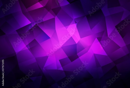 Dark Purple, Pink vector abstract mosaic backdrop.