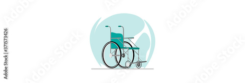 Wheelchair for people with disabilities.
