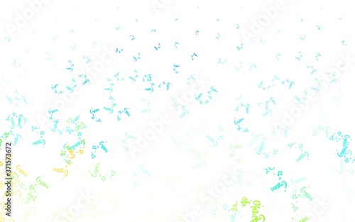 Light Blue  Yellow vector abstract backdrop with leaves  branches.