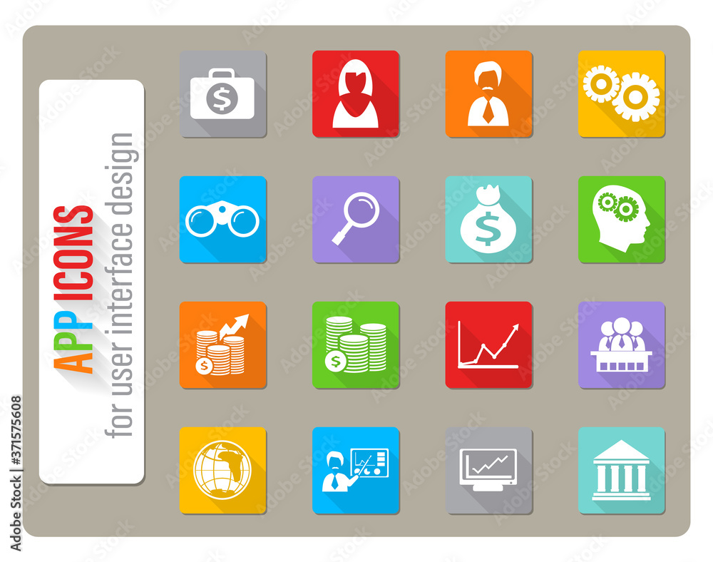 business icon set business icon set