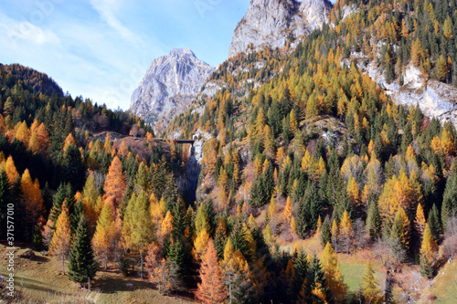the beautiful Dolomites in autumn