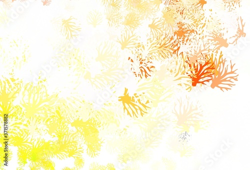 Light Green, Red vector elegant background with branches.