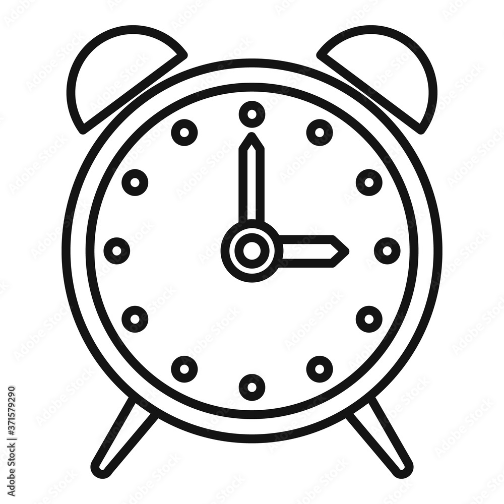 Alarm clock repair icon. Outline alarm clock repair vector icon for web