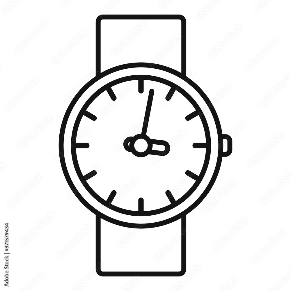 Leather watch repair icon. Outline leather watch repair vector icon for web design isolated on white background Leather watch repair icon. Outline leather watch repair vector icon for web design isolated on white background