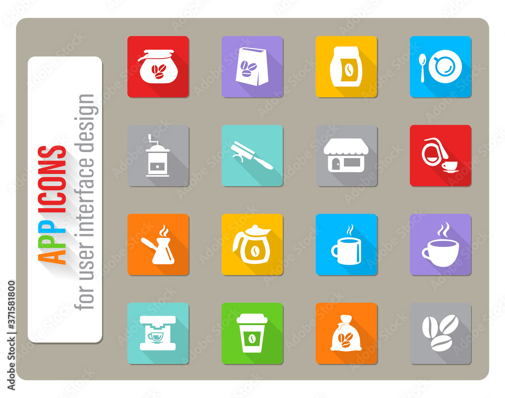 coffee icon set coffee icon set