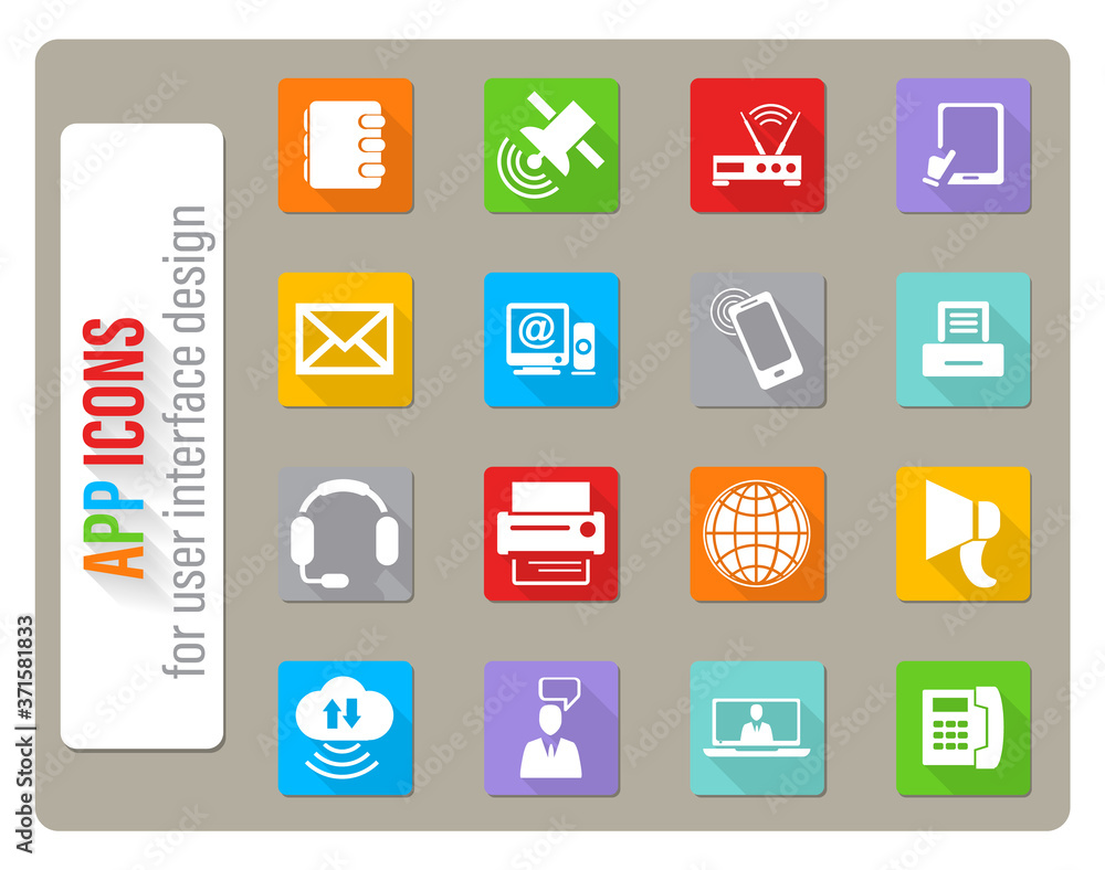 communication icon set communication icon set