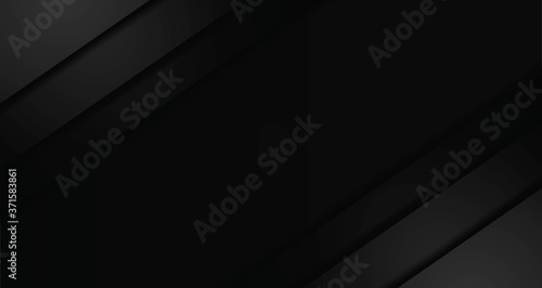 Black modern vector background overlap multi paper lighting square for text 