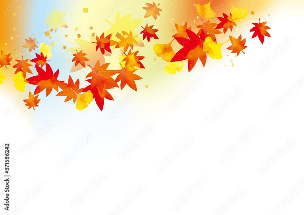秋の紅葉の背景素材 秋の紅葉の背景素材