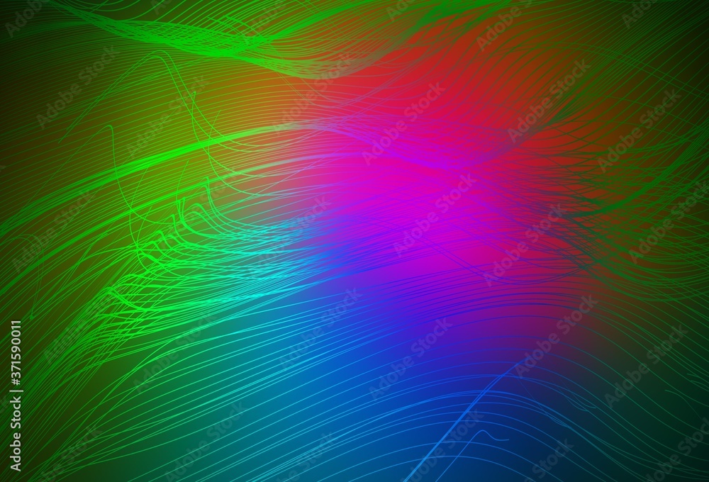 Obraz premium Dark Pink, Green vector blurred shine abstract texture.