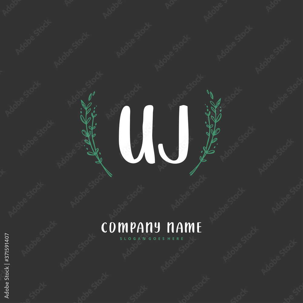 U J UJ Initial handwriting and signature logo design with circle. Beautiful design handwritten logo for fashion, team, wedding, luxury logo. U J UJ Initial handwriting and signature logo design with circle. Beautiful design handwritten logo for fashion, team, wedding, luxury logo.