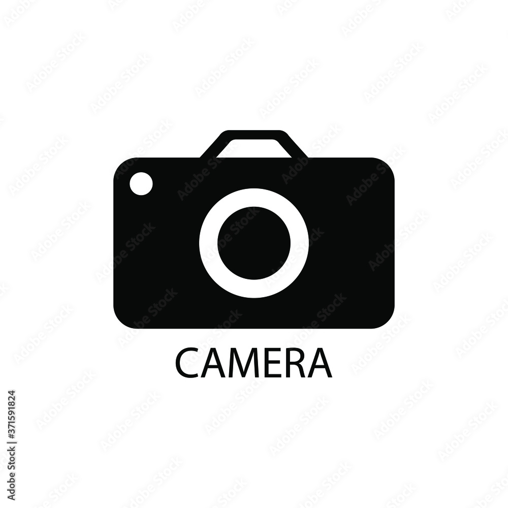 Photo camera flat icon. Sign symbol for the design of the interface of the application and website. Photo camera flat icon. Sign symbol for the design of the interface of the application and website.