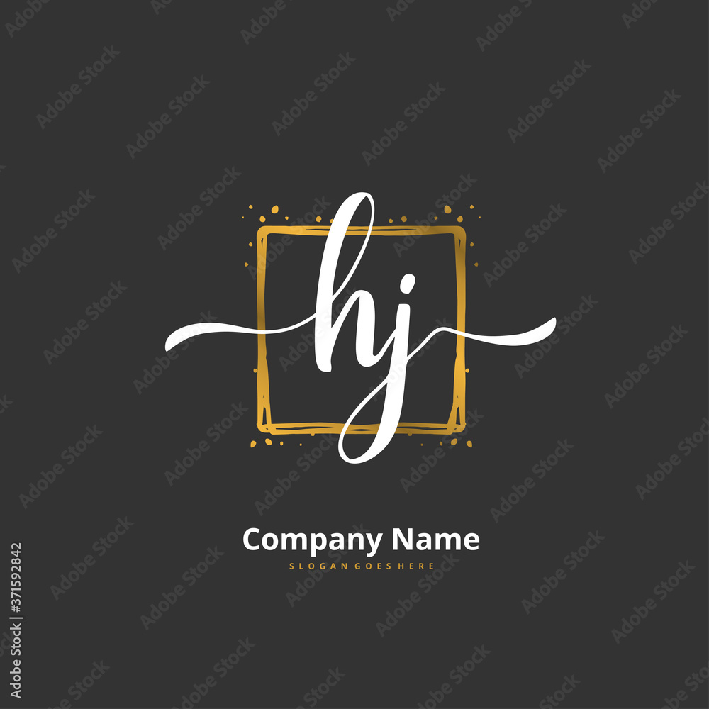 H J HJ Initial handwriting and signature logo design with circle. Beautiful design handwritten logo for fashion, team, wedding, luxury logo. H J HJ Initial handwriting and signature logo design with circle. Beautiful design handwritten logo for fashion, team, wedding, luxury logo.