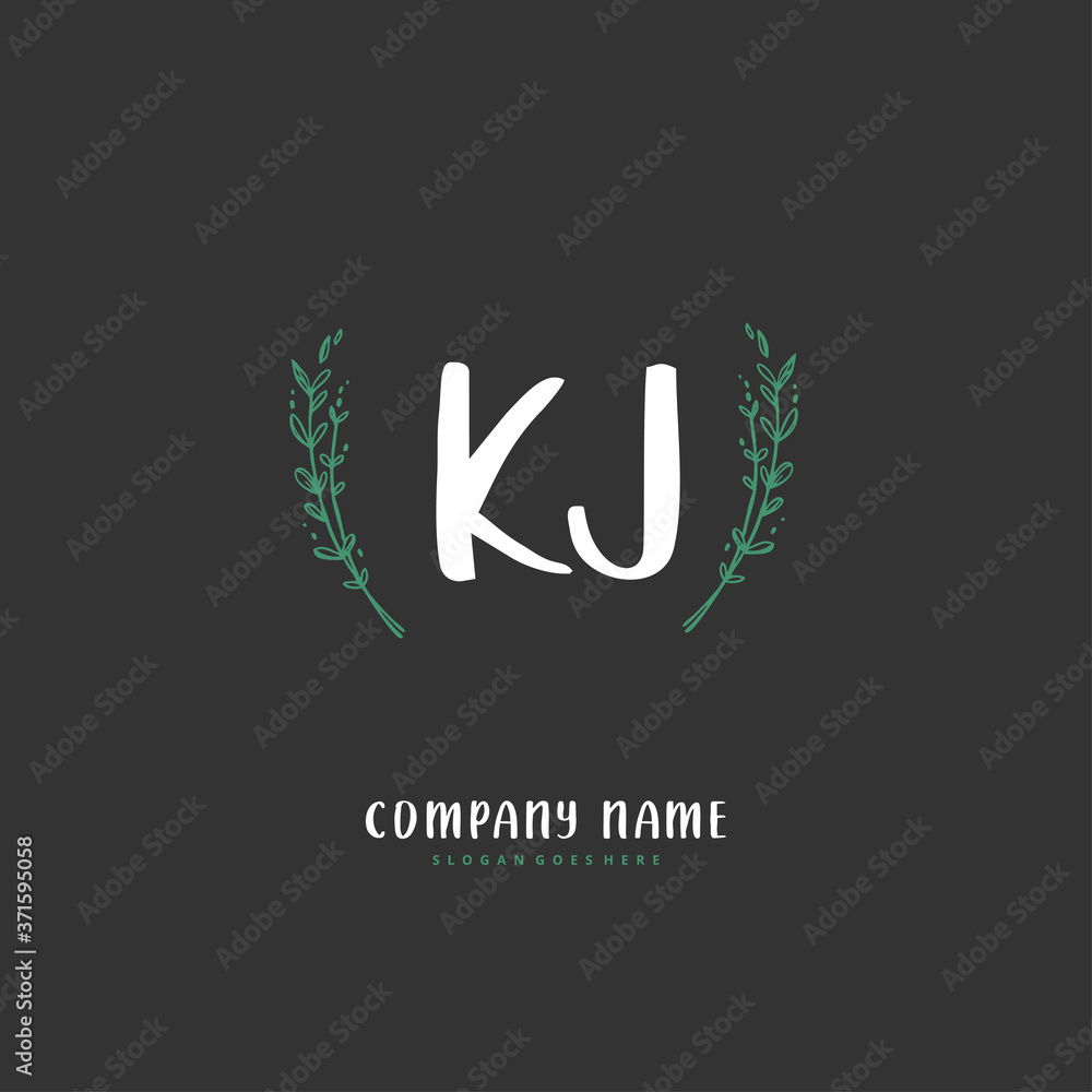 K J KJ Initial handwriting and signature logo design with circle. Beautiful design handwritten logo for fashion, team, wedding, luxury logo. K J KJ Initial handwriting and signature logo design with circle. Beautiful design handwritten logo for fashion, team, wedding, luxury logo.